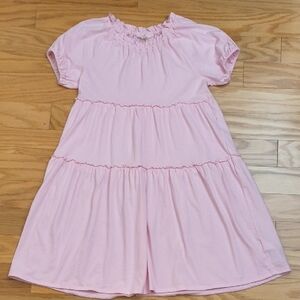 Crewcuts Ballet Pink Tiered Short Sleeve Dress Size 12 GU